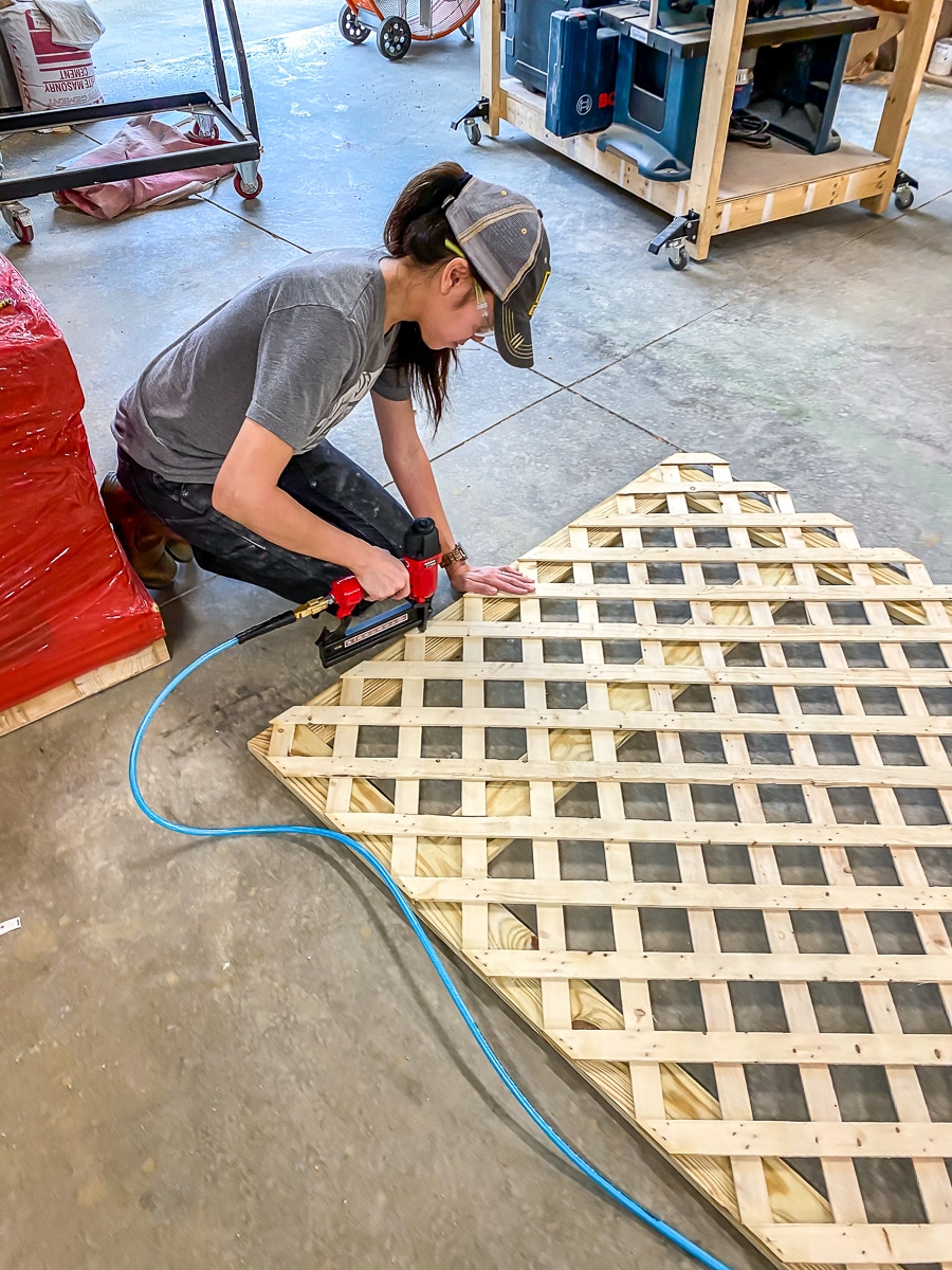 How to make a DIY raised planter box with trellis