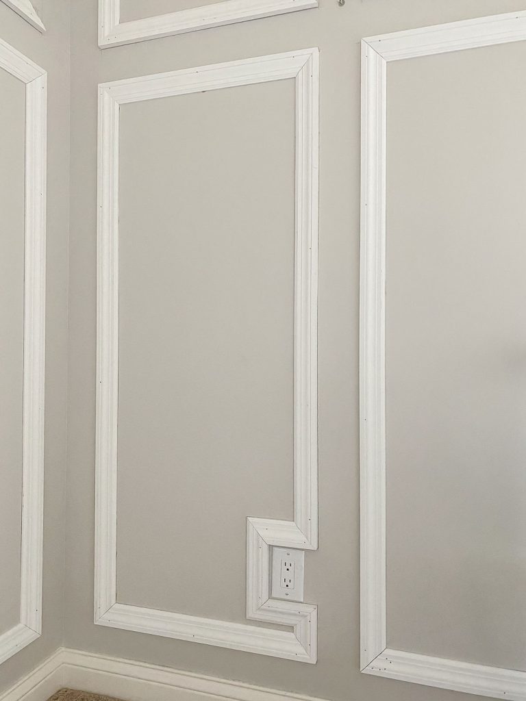 How To Install Picture Frame Molding On the Wall DIY Wainscoting Tutorial