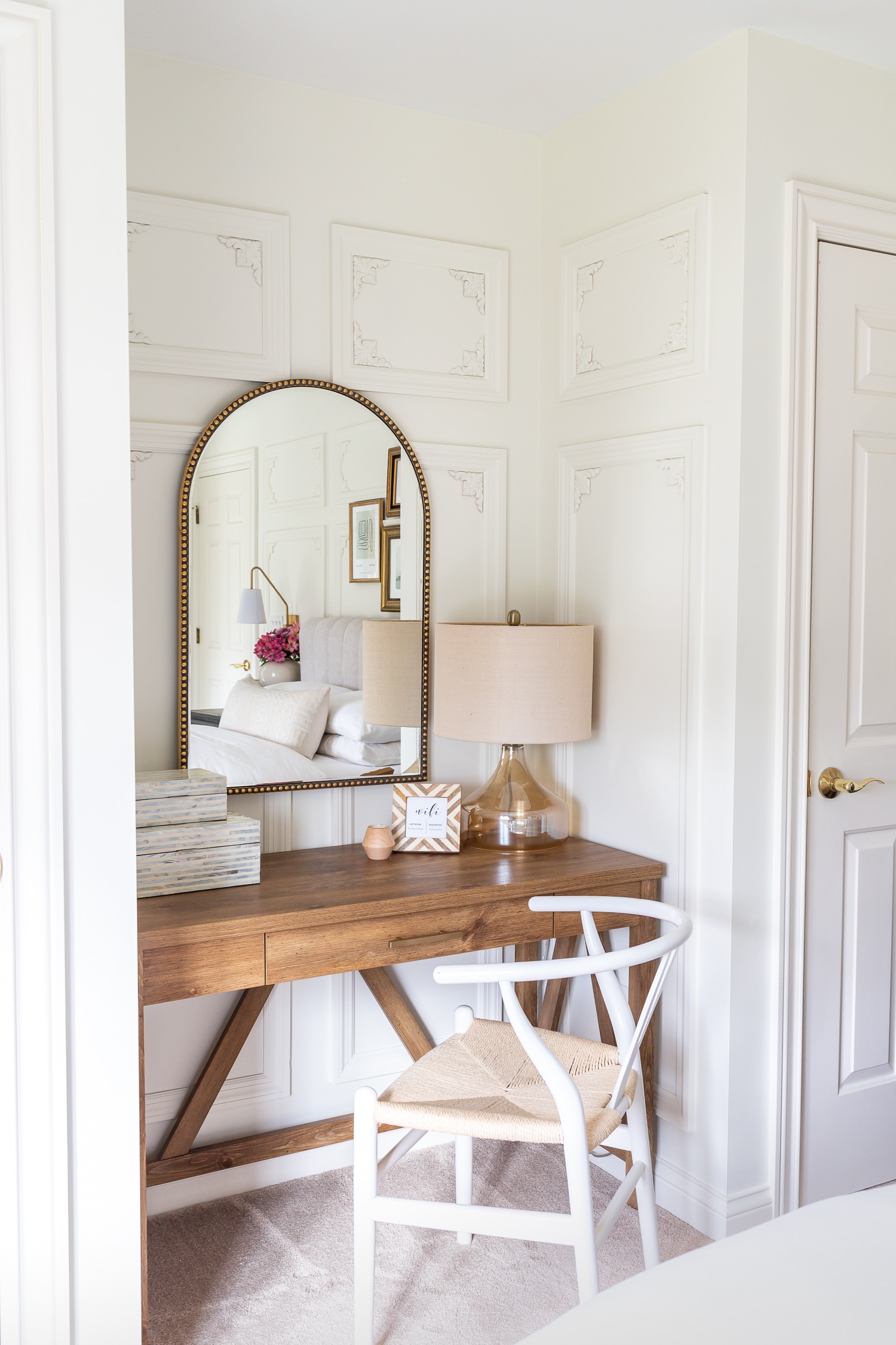 guest bedroom with office space