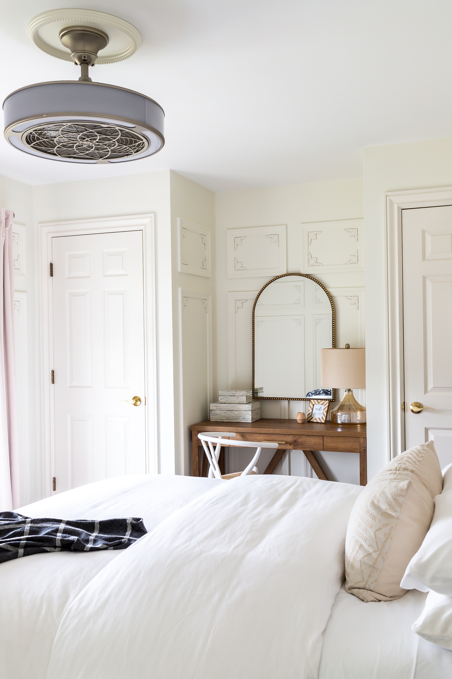 Stunning Parisian-inspired guest bedroom makeover