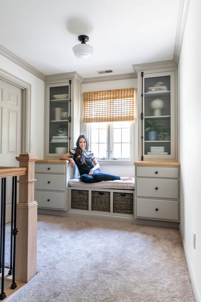 DIY Built-In Bookcases, Cabinets, and Window Bench
