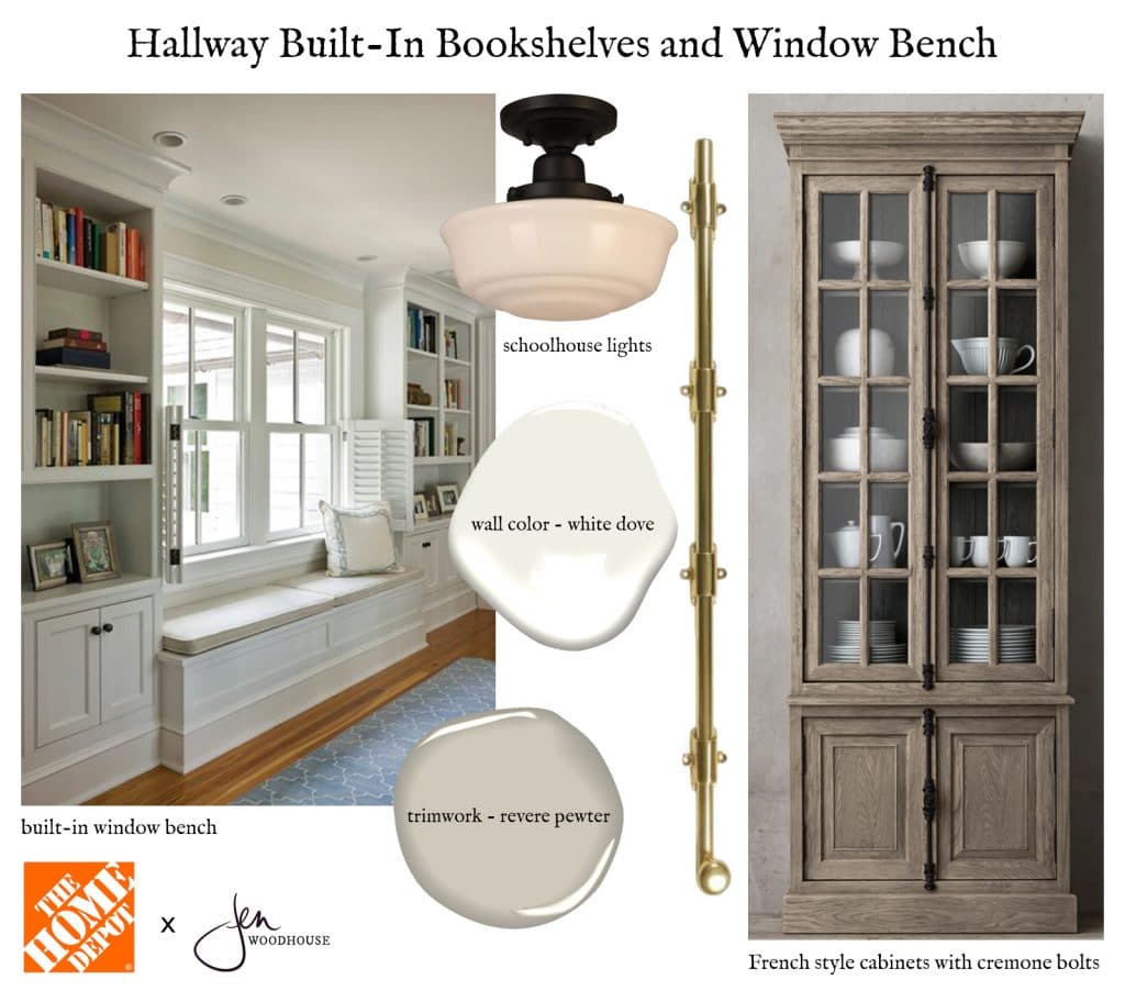 DIY Built-In Bookcases, Cabinets, and Window Bench