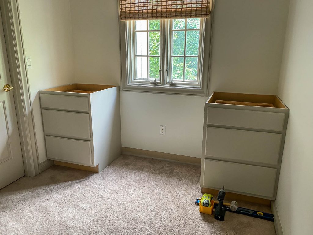 More Like Home: How to Turn Stock Cabinets into DIY Built-In's
