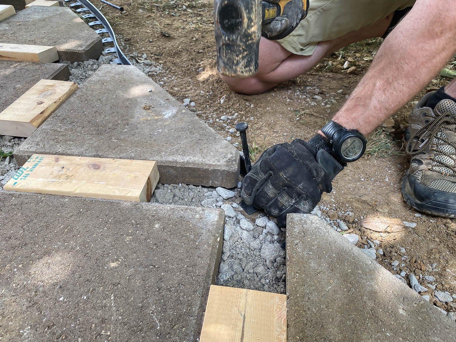 How To Lay A Paver Walkway With Grass In Between