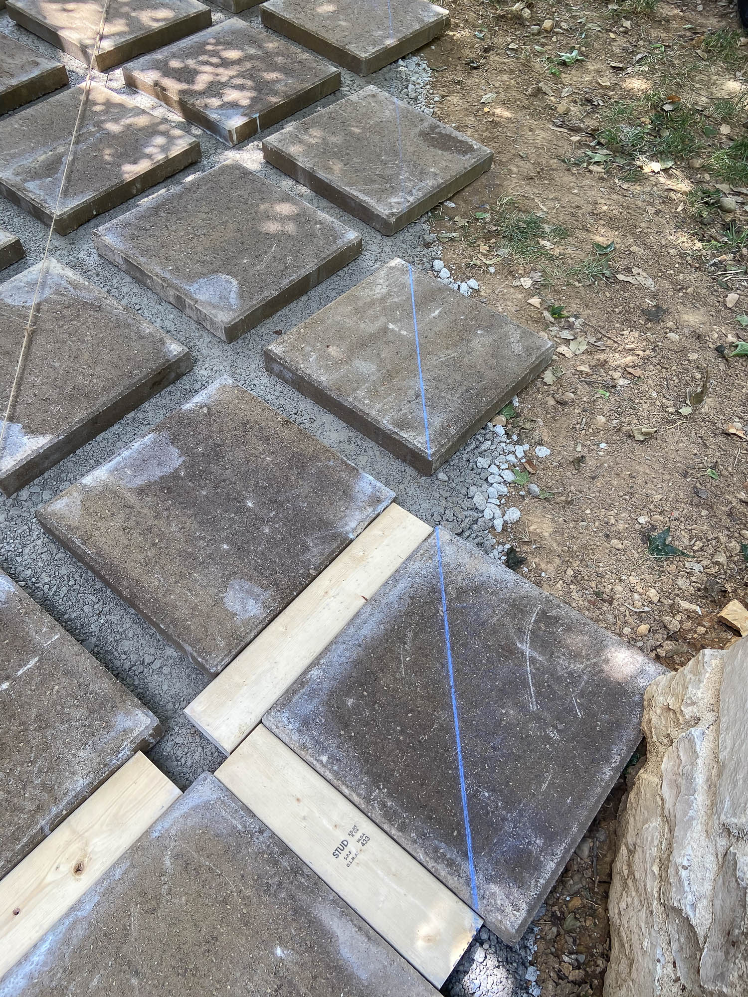 How To Lay A Paver Walkway With Grass In Between