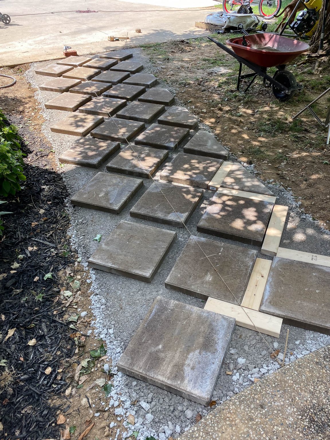 How To Lay A Paver Walkway With Grass In Between