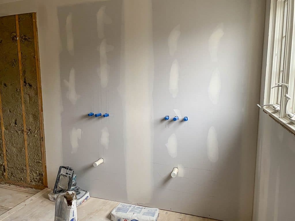 drywall in bathroom