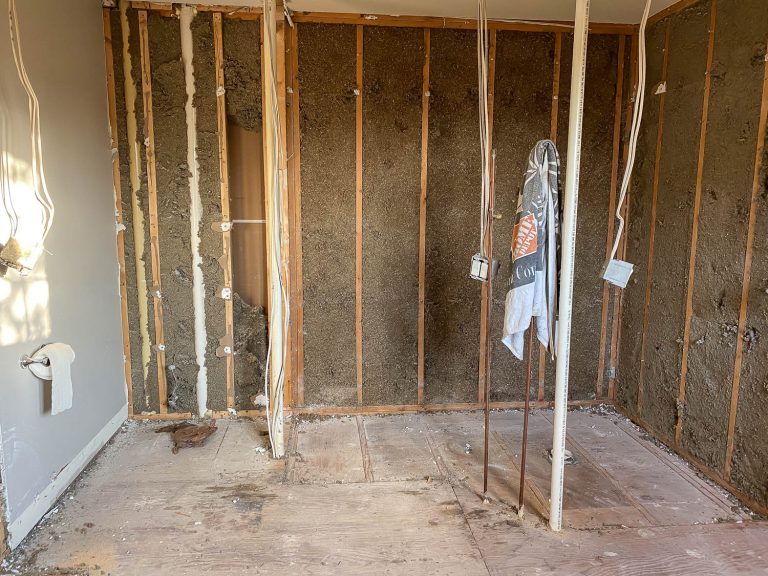 Master Bathroom Remodel Update Demo Framing Plumbing Electrical