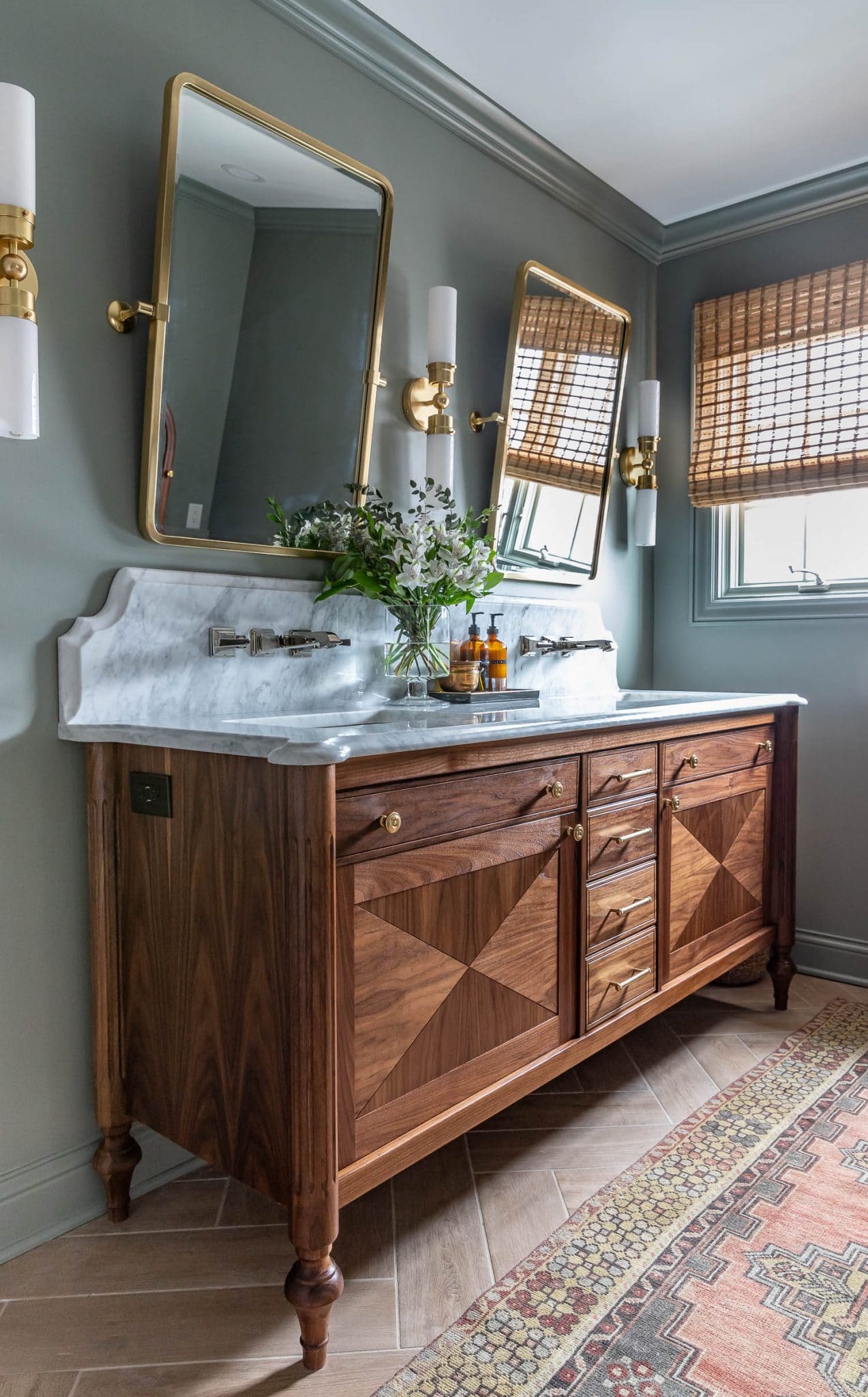 build bathroom sink cabinet