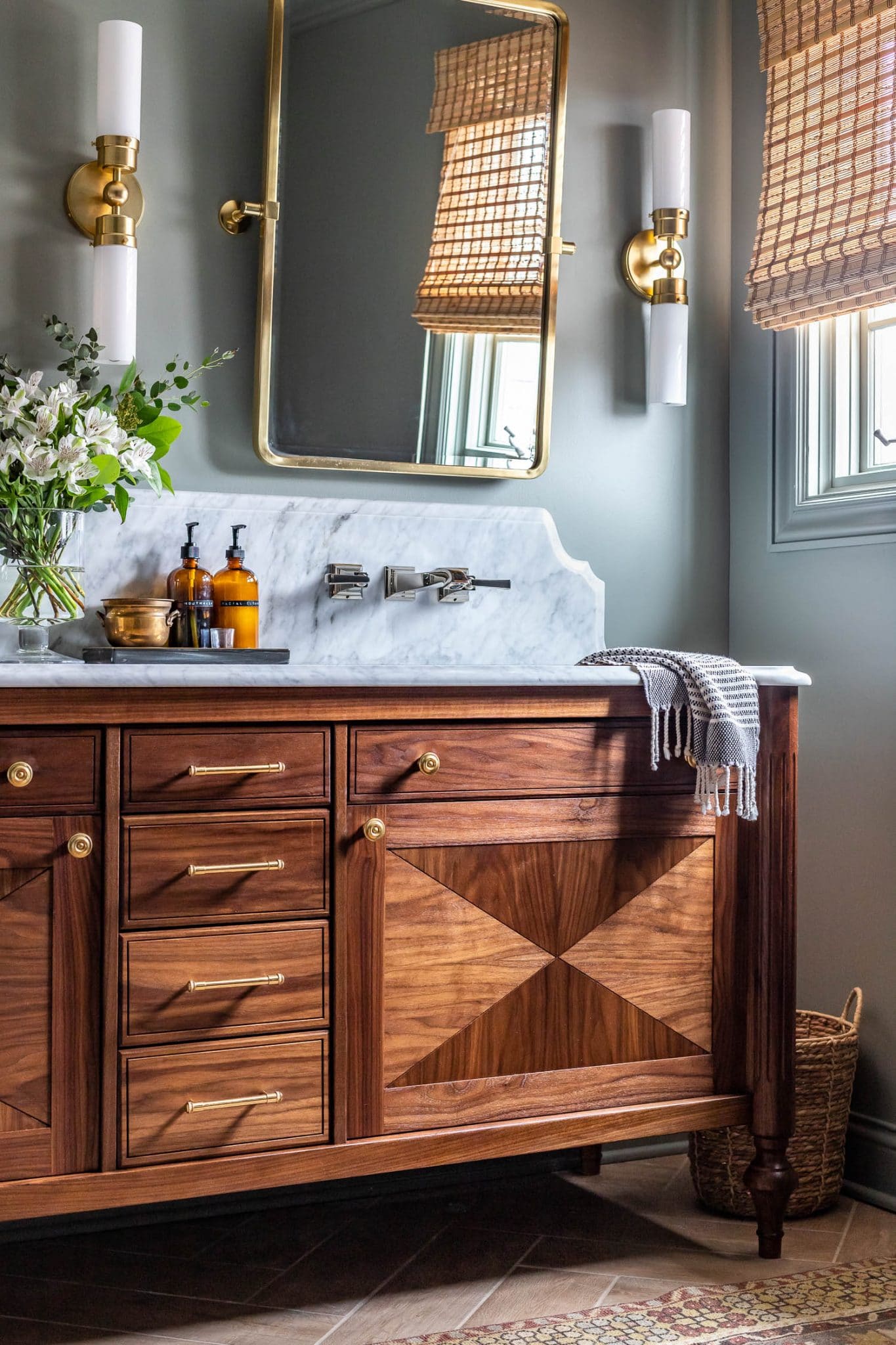 DIY Bathroom Vanity with Custom Drawers