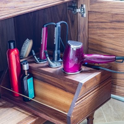 How to make a DIY hot hair tools organizer