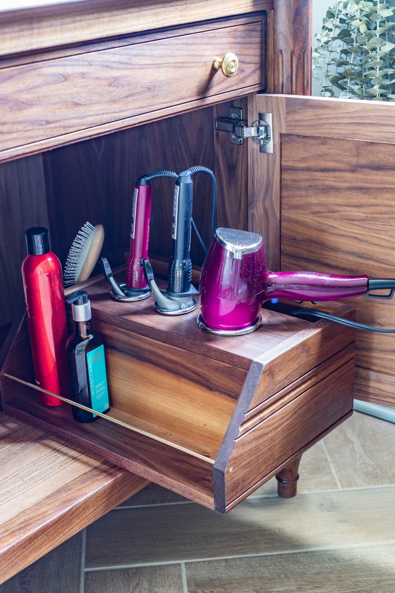 Transform your hair tool storage with in-drawer canisters