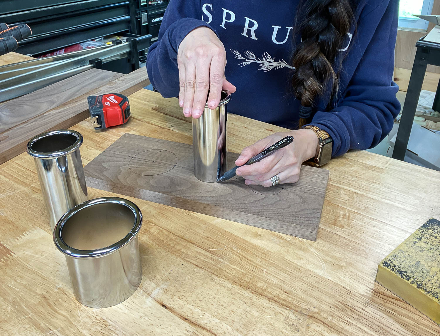 DIY Under-the-Sink Hair Tool Storage