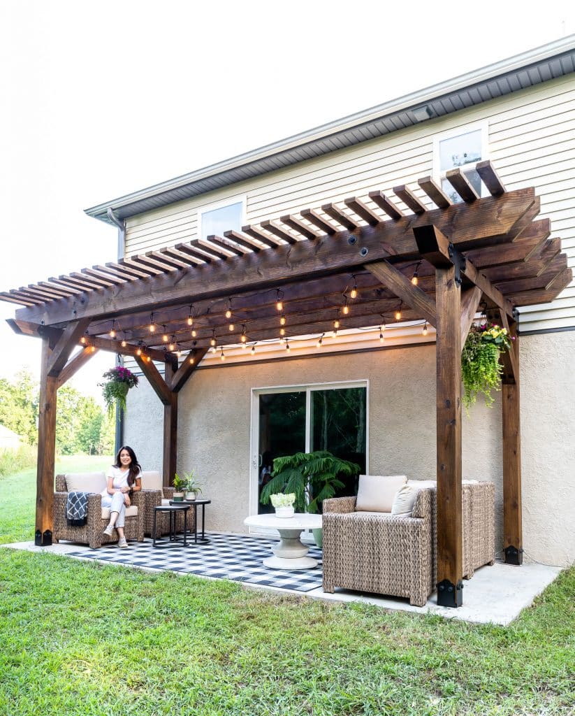 How To Stain and Finish A Pergola The House of Wood