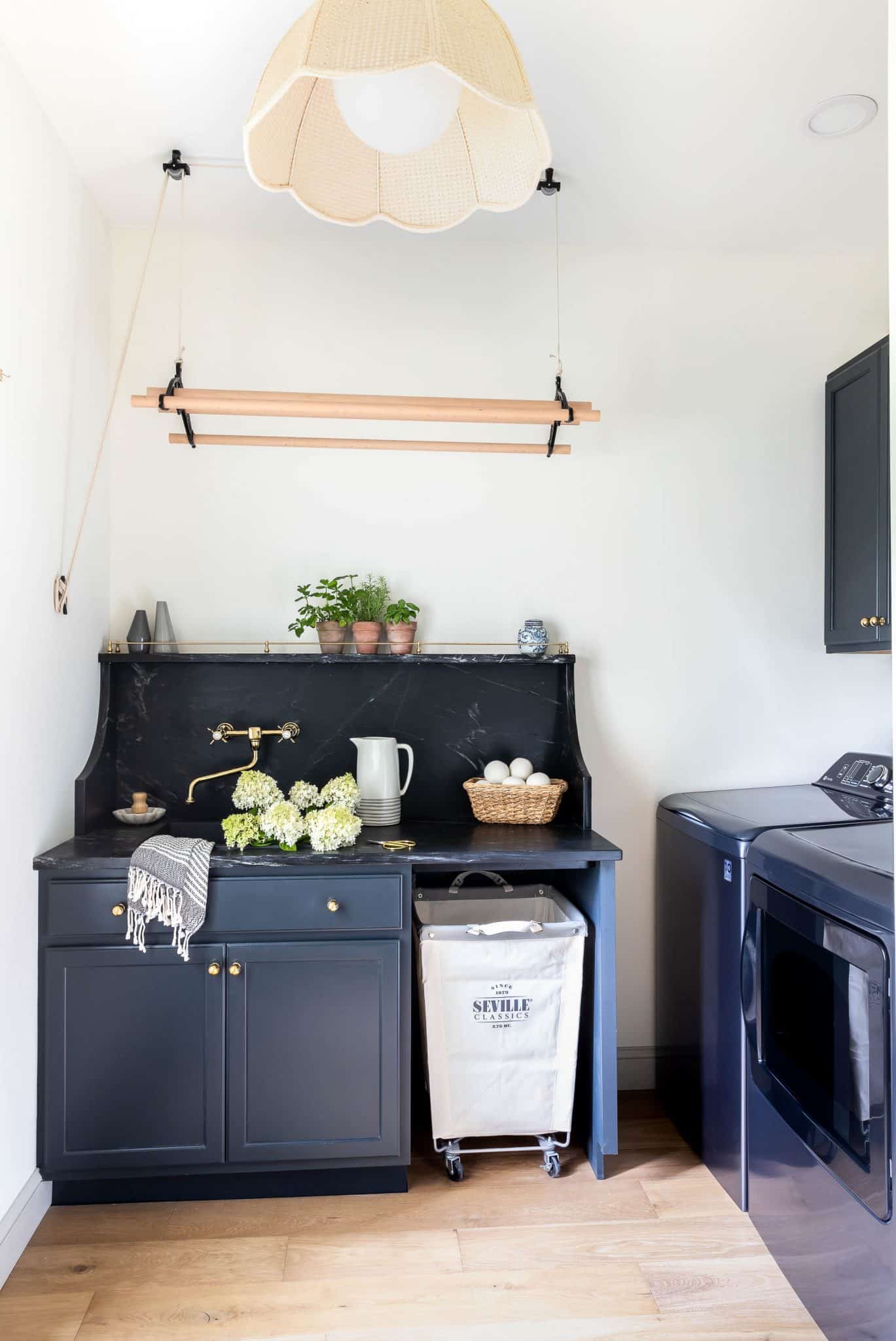 DIY Plywood Counter Top for the Laundry Room - Featuring Vintage