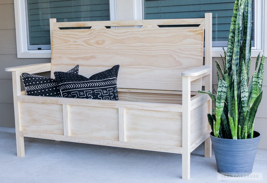 Bench seat storage discount outdoor