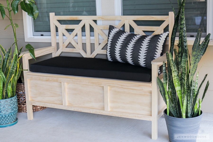 How to build a DIY bench with storage with plans