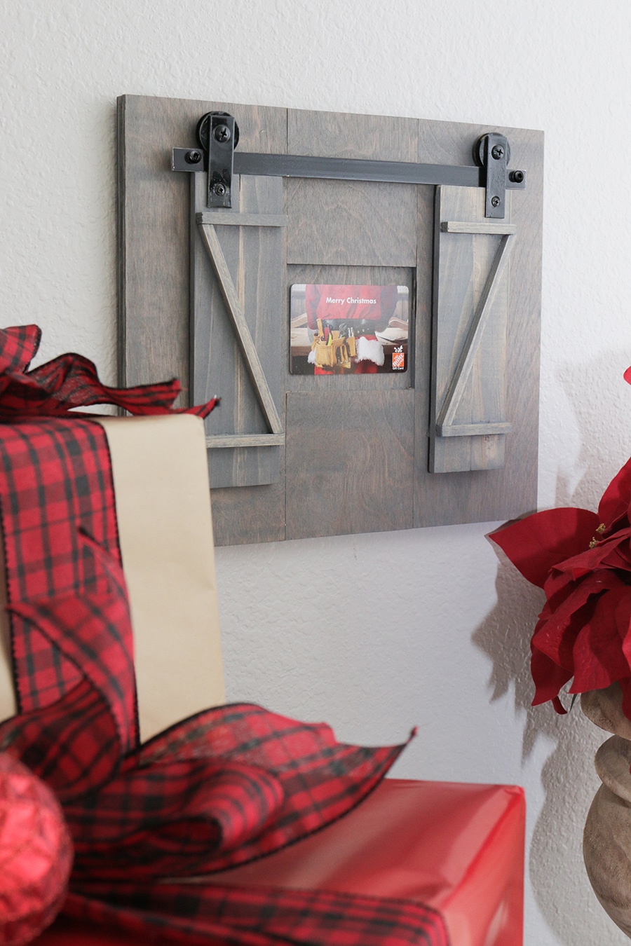 Mini Rolling Barn Door Gift Card Holder