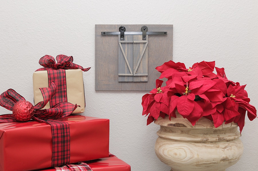 How to make a DIY miniature rolling barn door