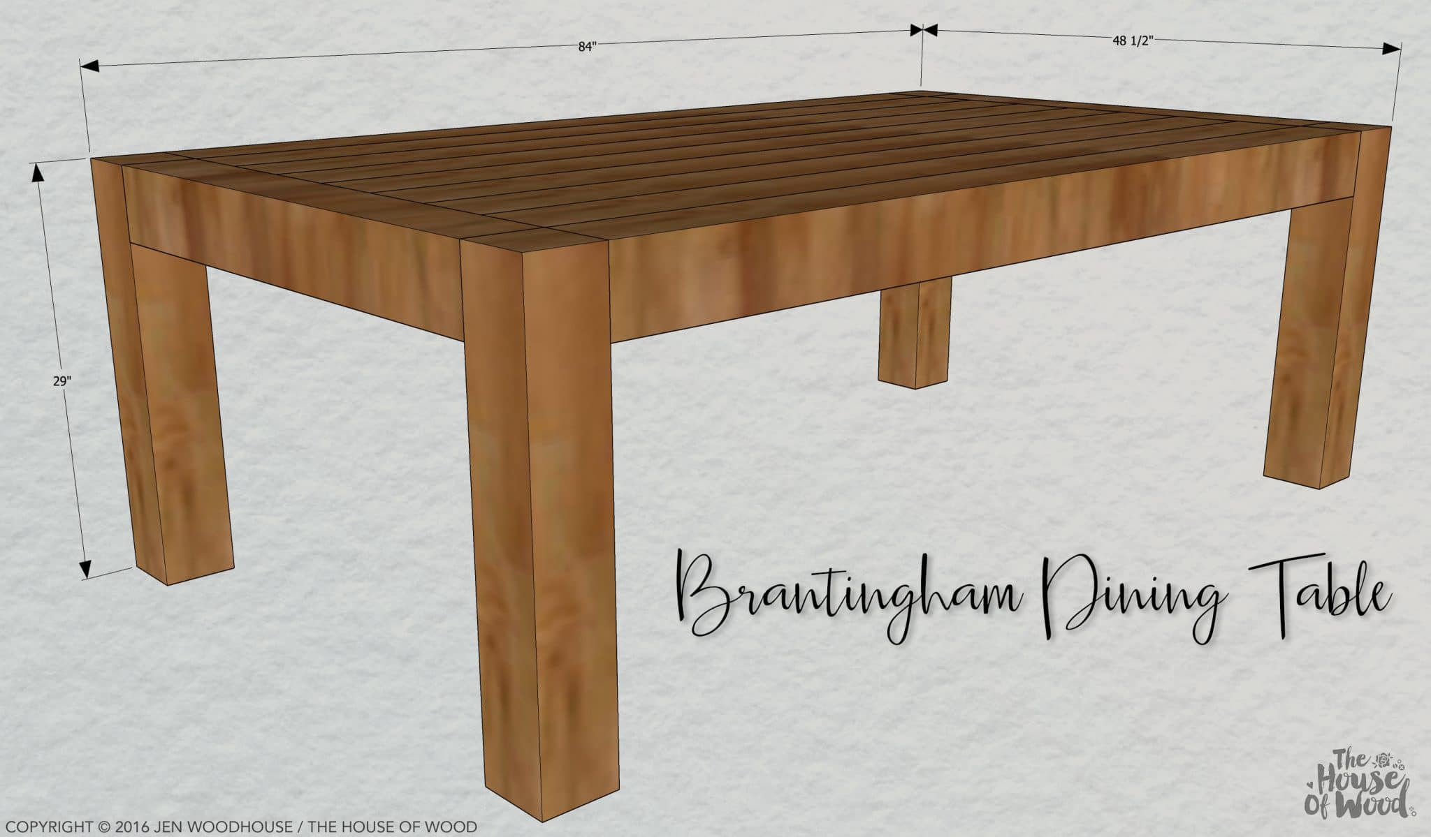 Diy Chunky Modern Dining Table