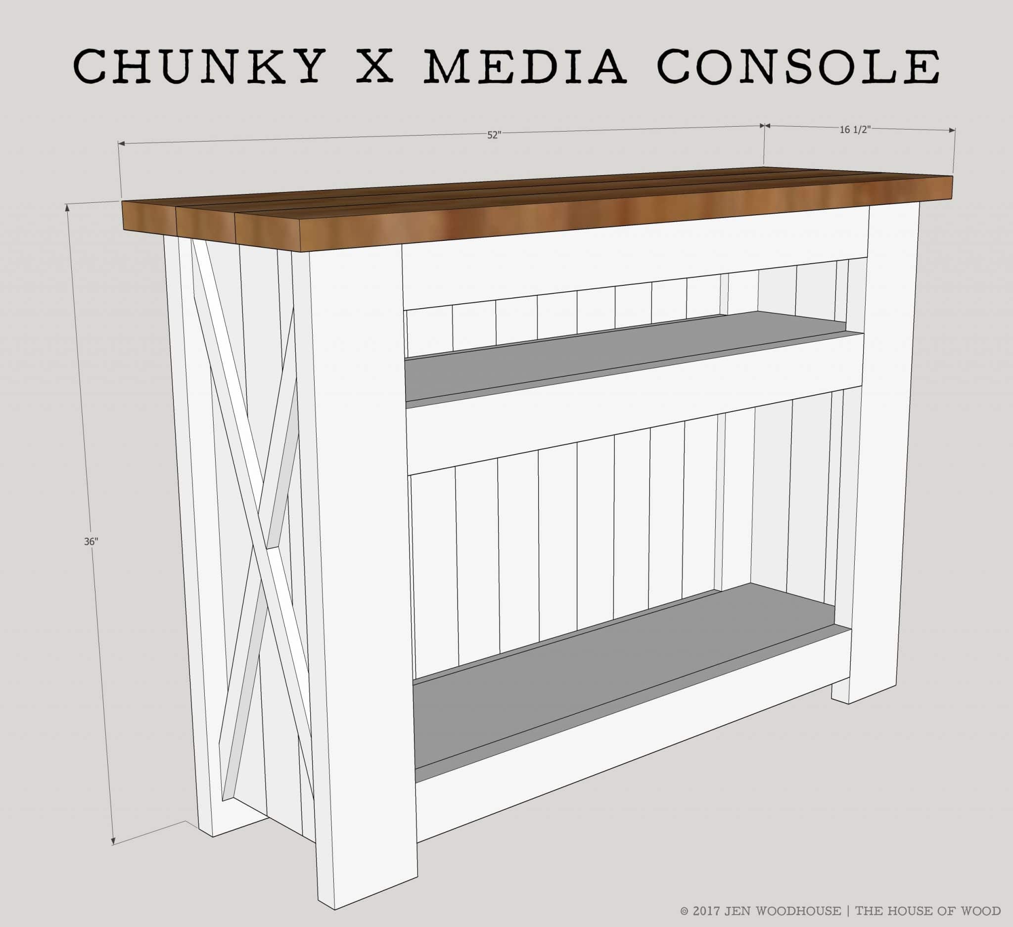 How to build a DIY Chunky X Media Console