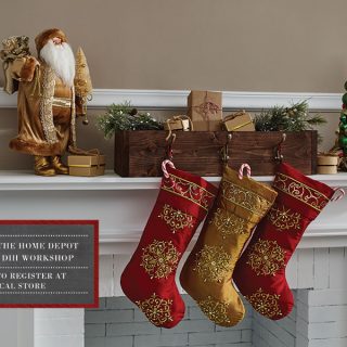 Home Depot DIH Workshop Christmas Stocking Holder Box