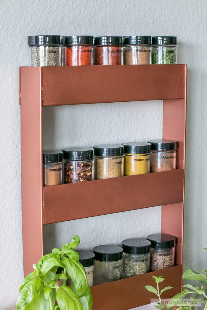 copper spice rack
