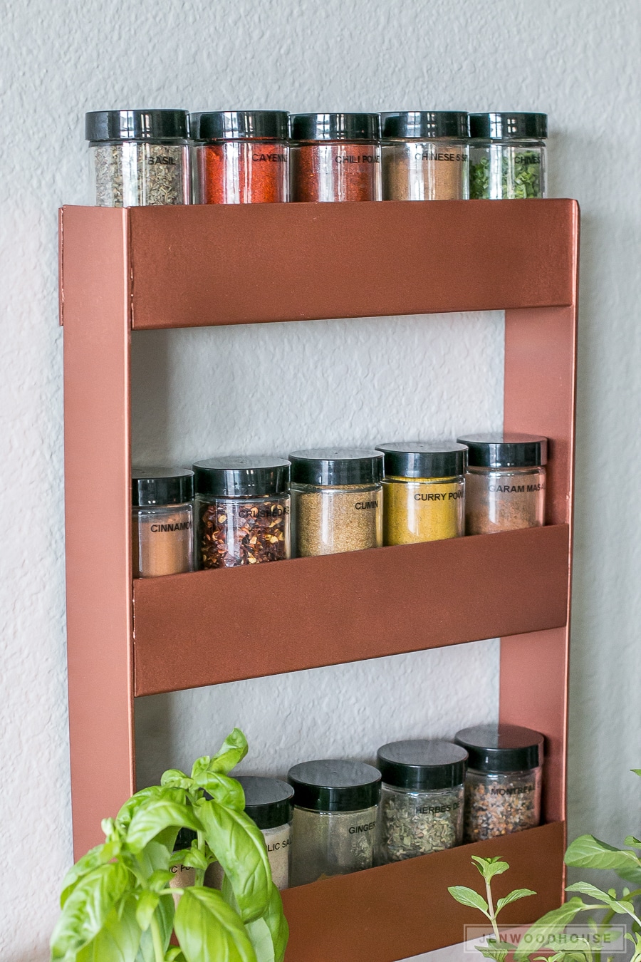 Copper spice jars hot sale