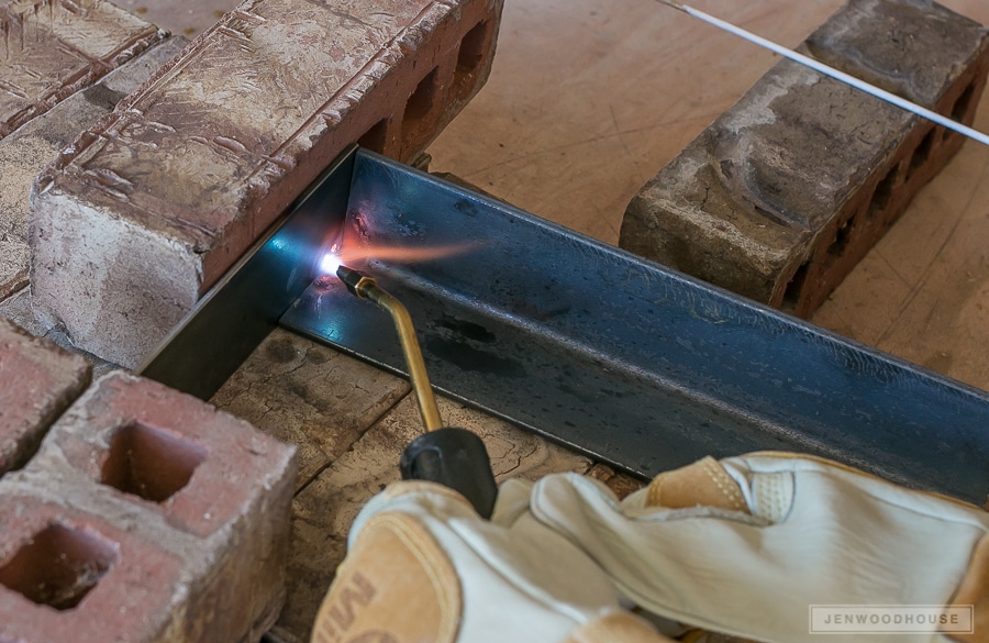 How to use a welding torch to make a metal spice rack