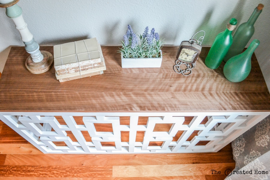 DIY Fretwork Console Table - plans by Jen Woodhouse