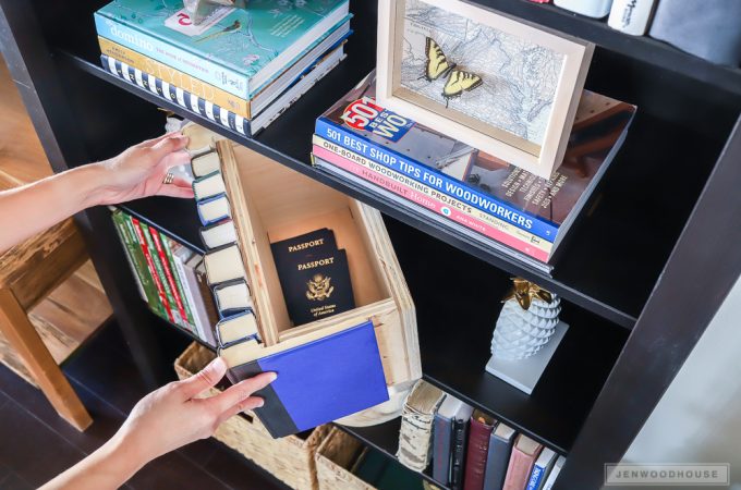 Make a secret hiding place! This book storage box is perfect for hiding small valuables.