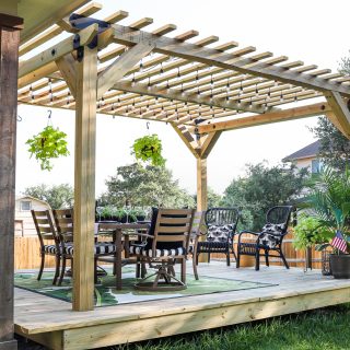 How to build a floating deck and pergola