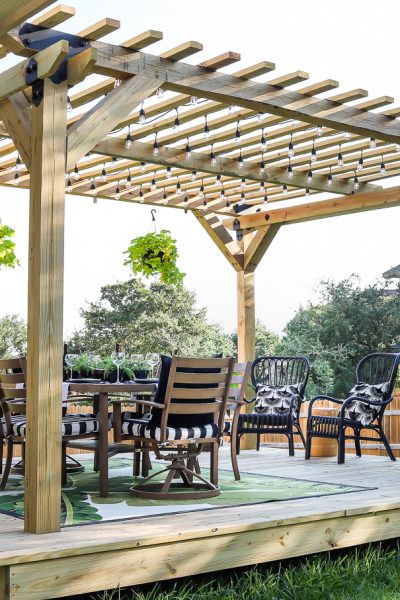 How to build a floating deck and pergola