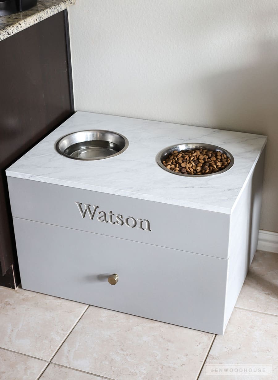 How To Make A Diy Large Dog Food Station Pet Feeding Station