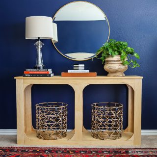 How to build a DIY console table using only one sheet of plywood!