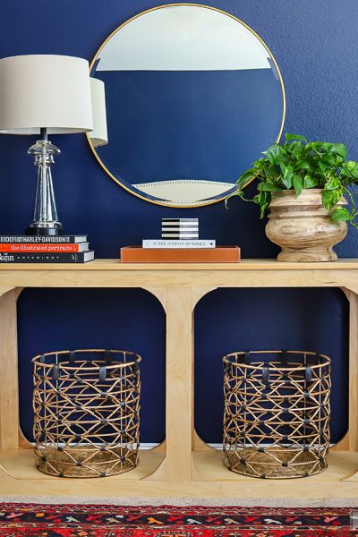 How to build a DIY console table using only one sheet of plywood!