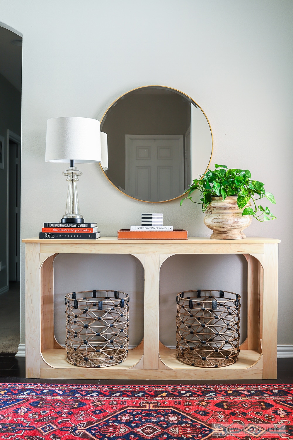 How to build a DIY console table out of a single sheet of plywood