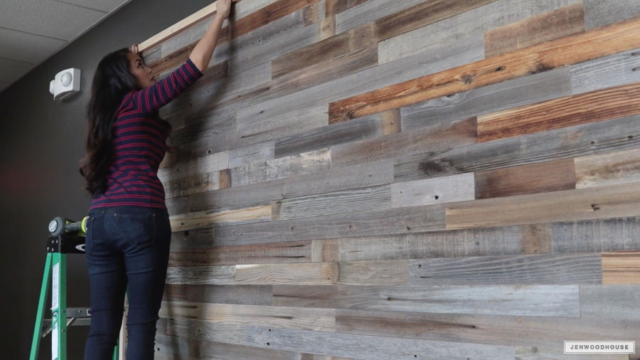 How To Put Up A Wood Plank Wall at Natalie Edwards blog