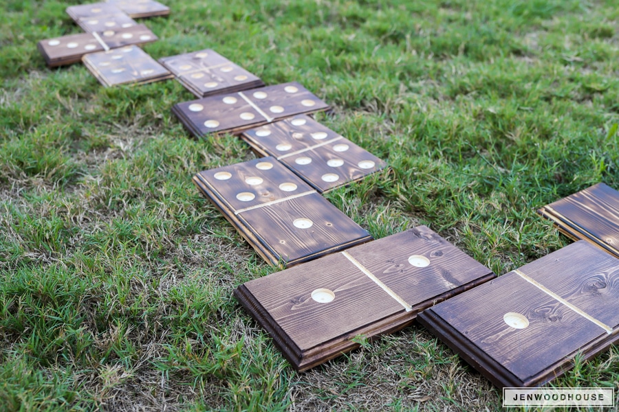 How to make DIY giant yard dominoes