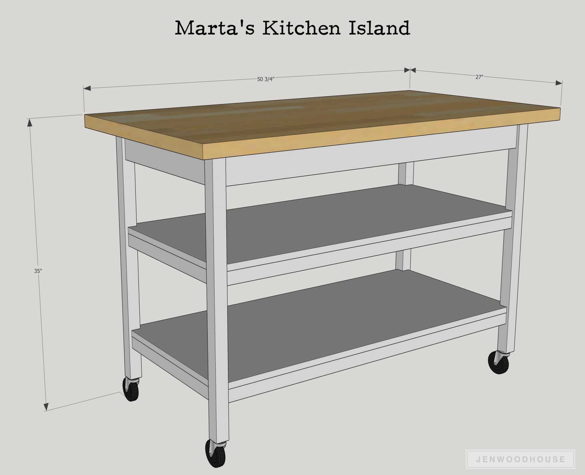 Diy Kitchen Island Fit For A Chef