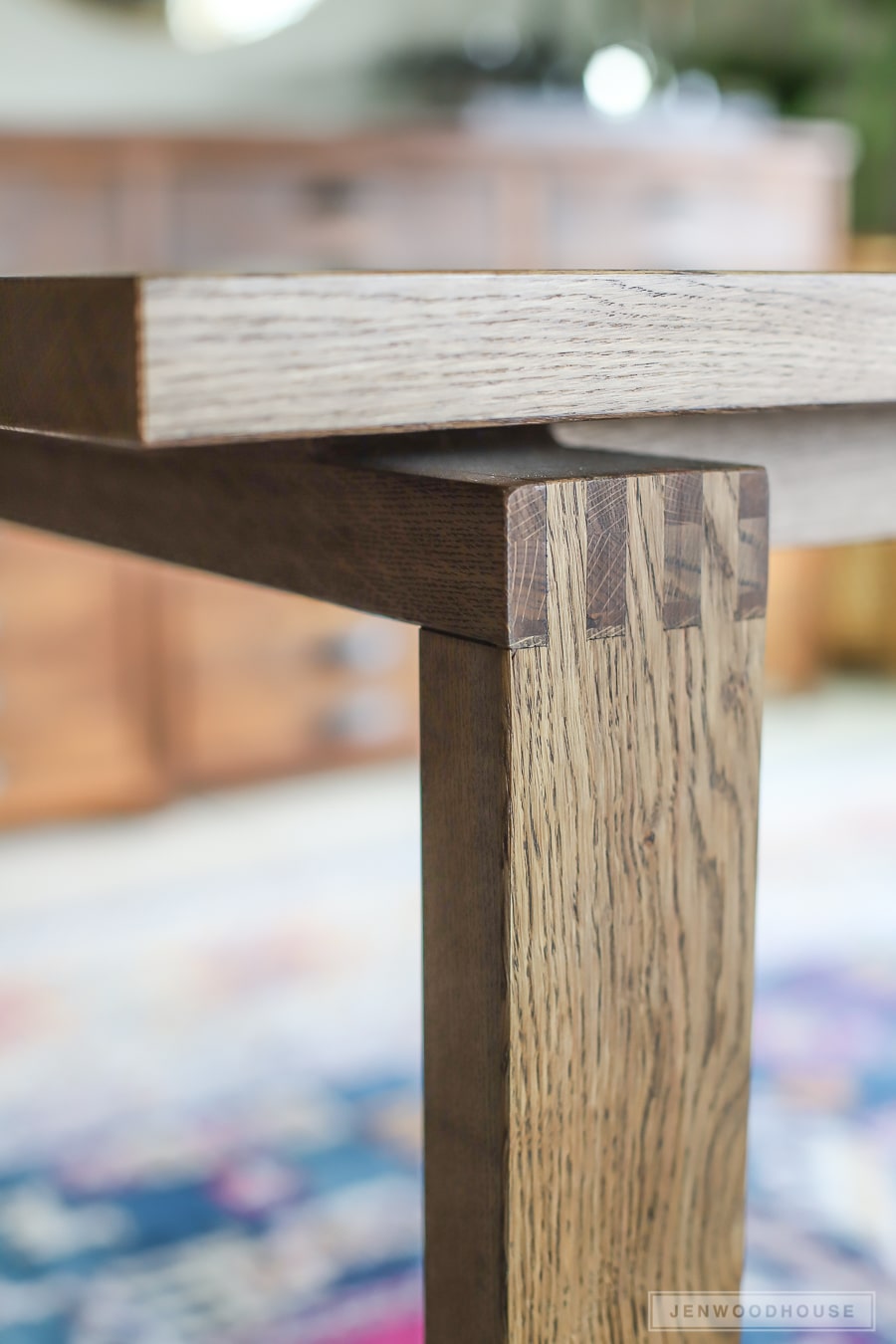 Modern Box Joint Dining Table - plans by Jen Woodhouse