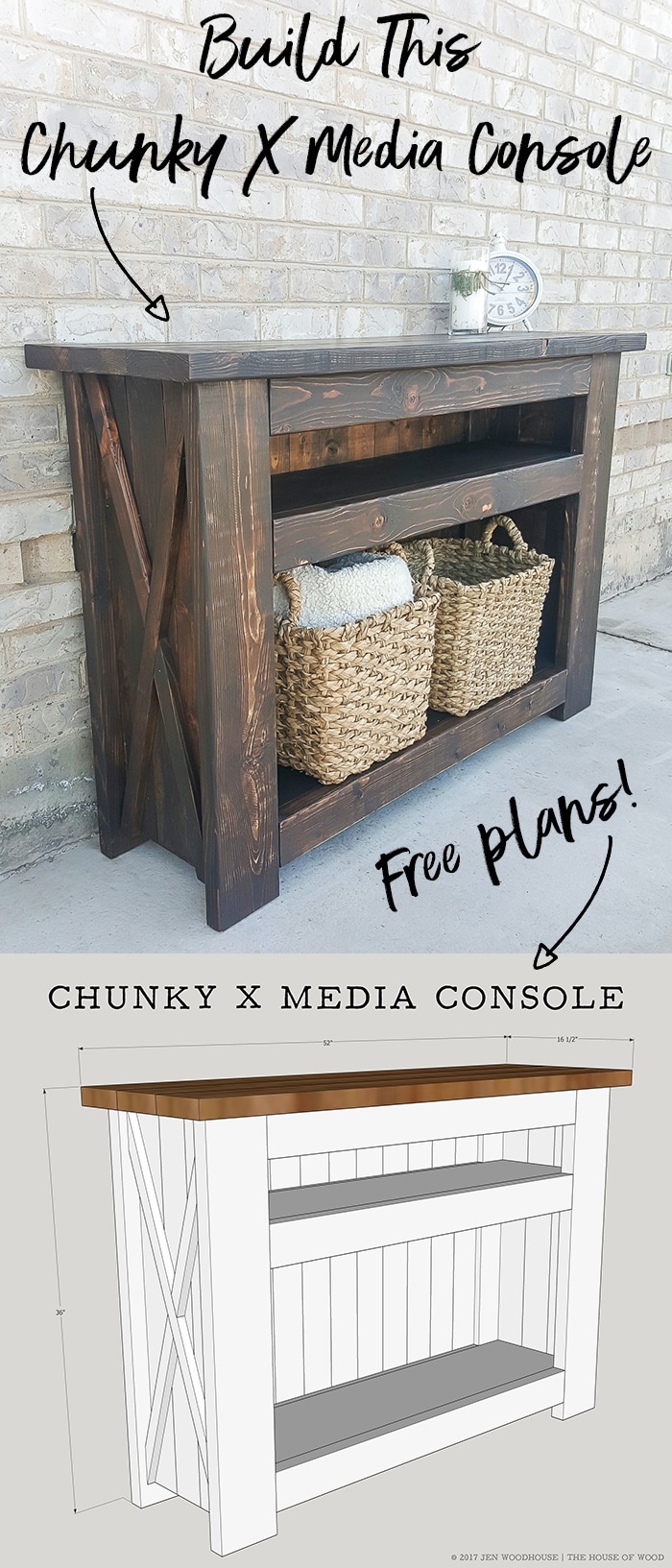 How to build a DIY chunky X media console