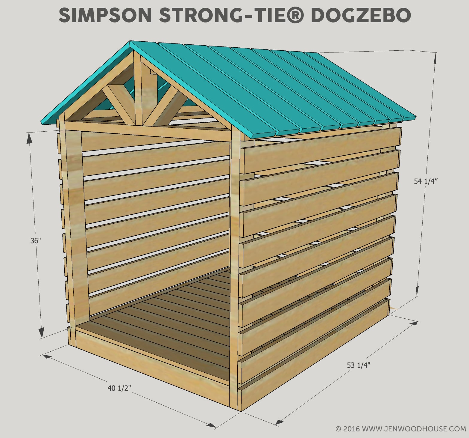 Dog best sale house diagram