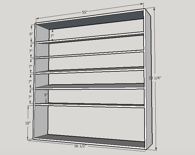 Shoe rack discount dimensions in inches