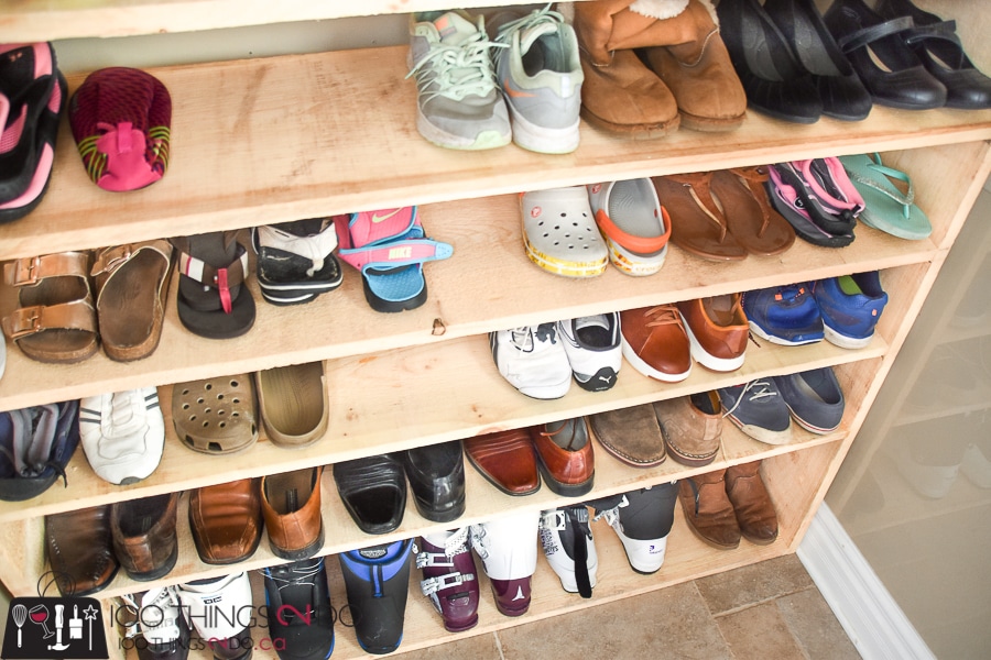 How To Make A Super Sized Shoe Rack On Budget