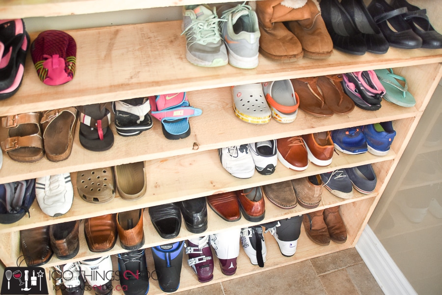 baby shoe shelf