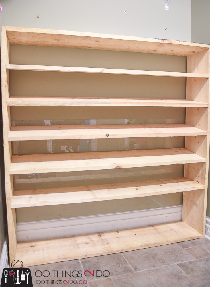 diy shoe cabinet