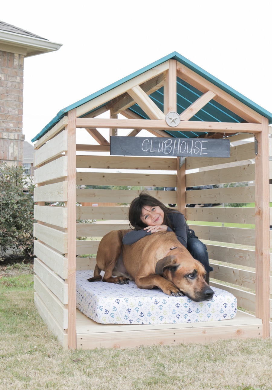 How to build a DIY doghouse gazebo dogzebo