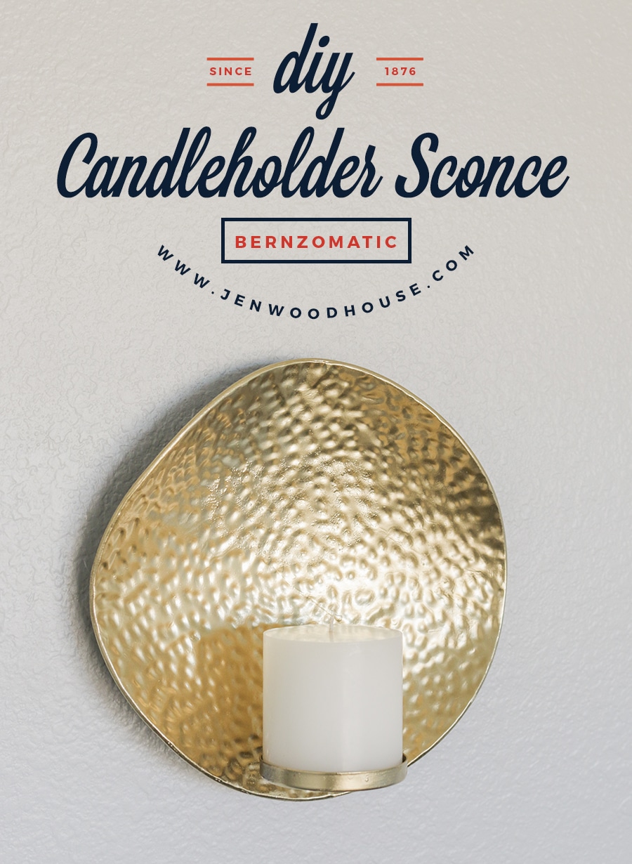 diy brass sconce