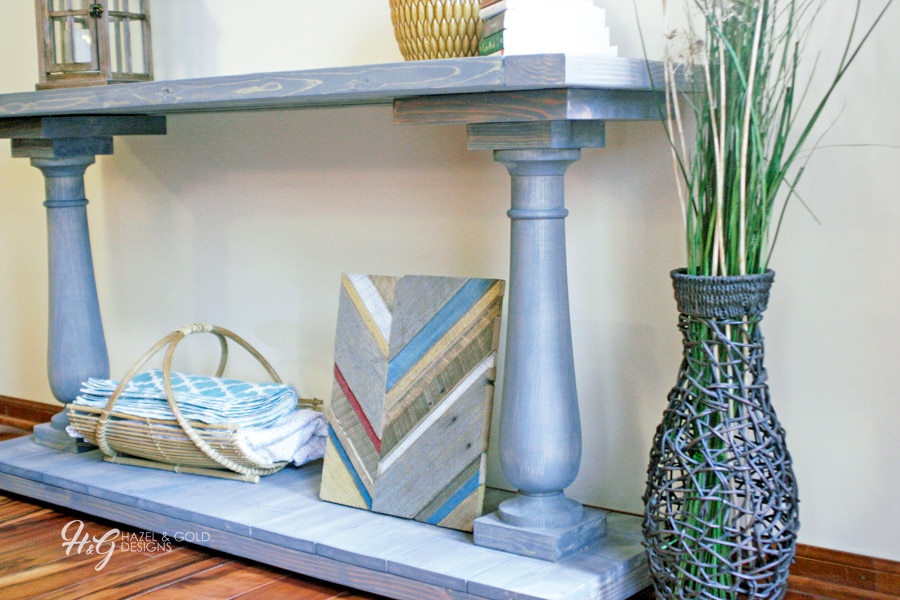 Vivien Turned Pedestal Console Table